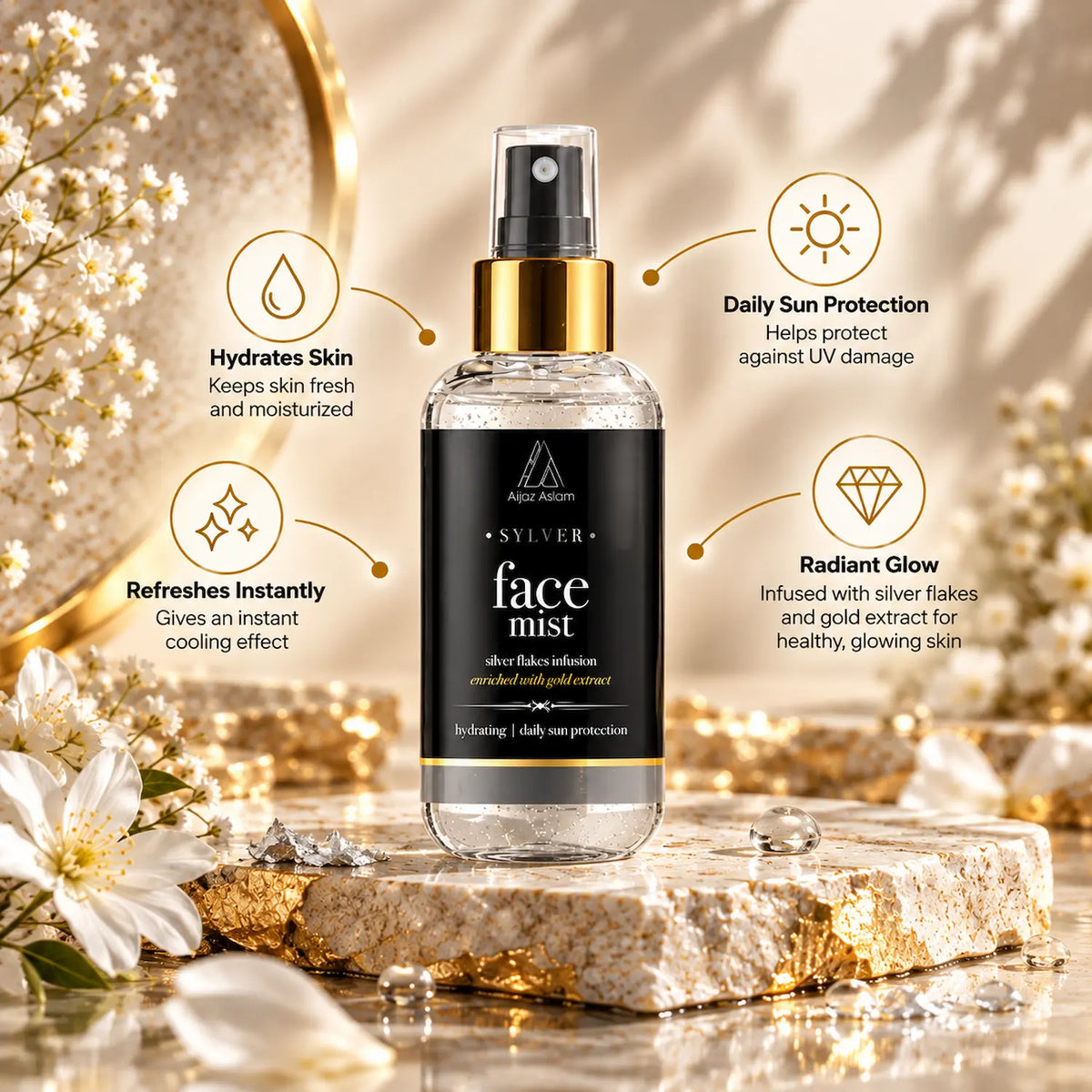 AA - Sylver Face Mist Hydrating | Daily Sun Protection