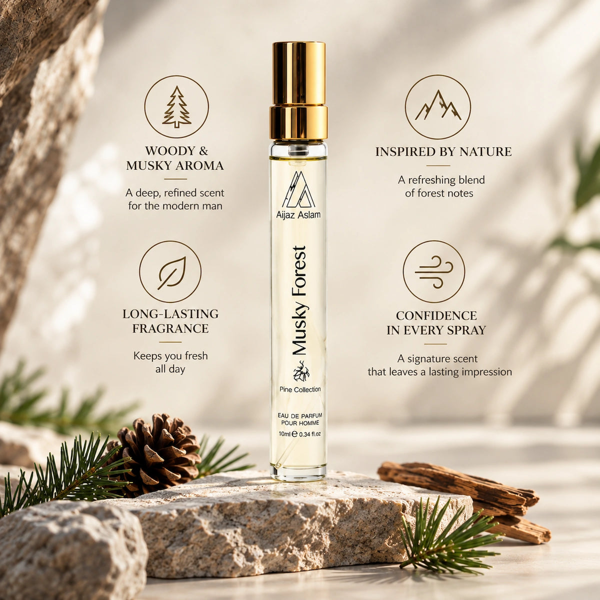 Musky Forest EDP 10ml – Men