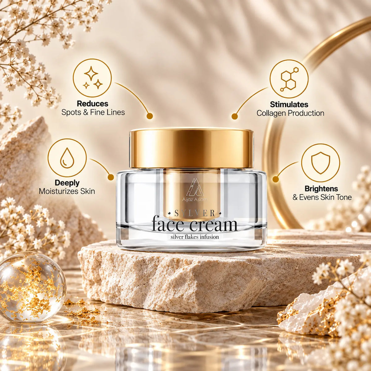 AA - Sylver Face Cream Anti-Aging | Sun Protection