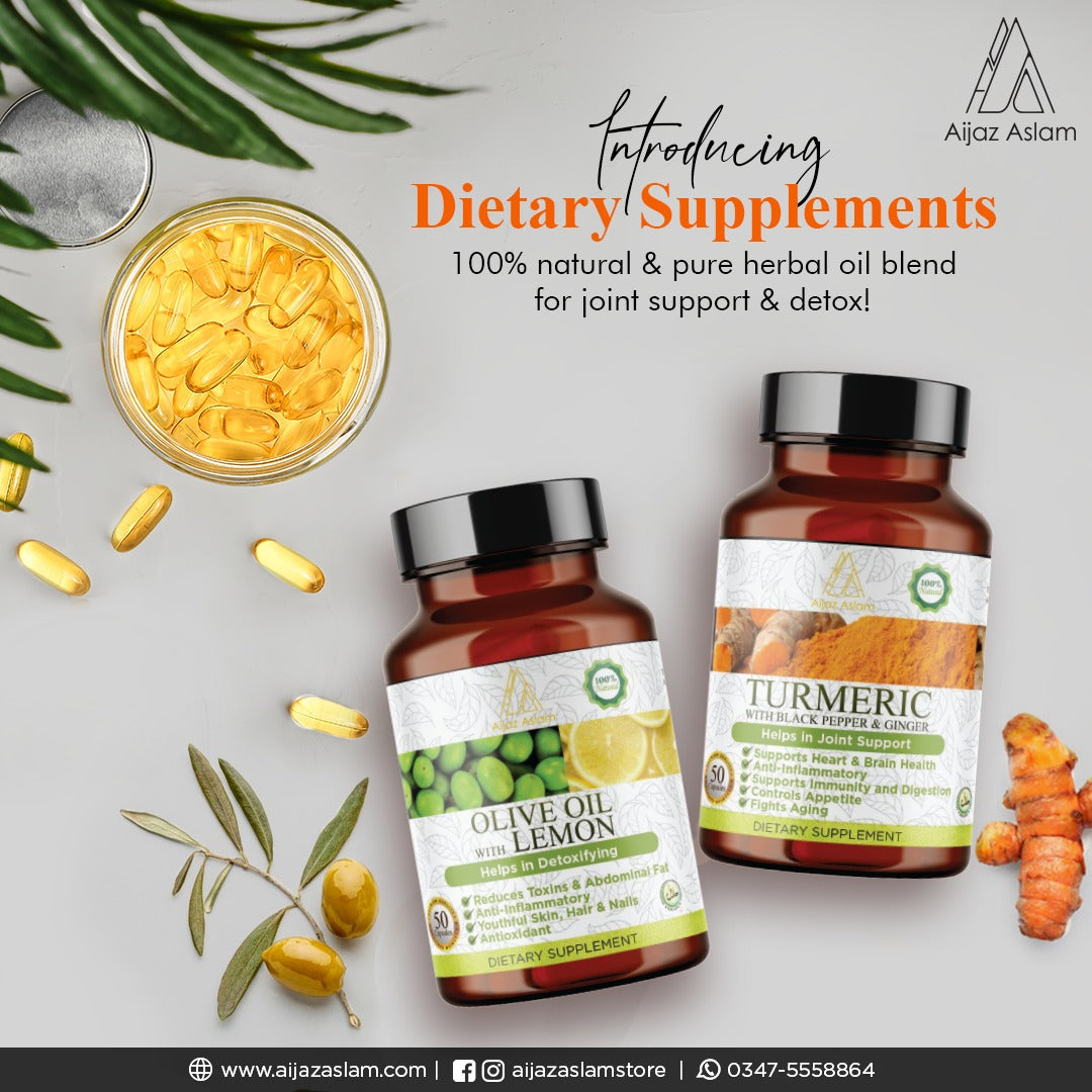 AA - Herbal Dietary Supplement – Turmeric with Black Pepper & Ginger Oil Capsule