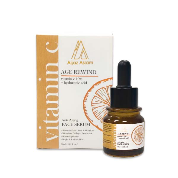 AA - Age Rewind Face Serum with Vitamin C 10% + Hyaluronic Acid