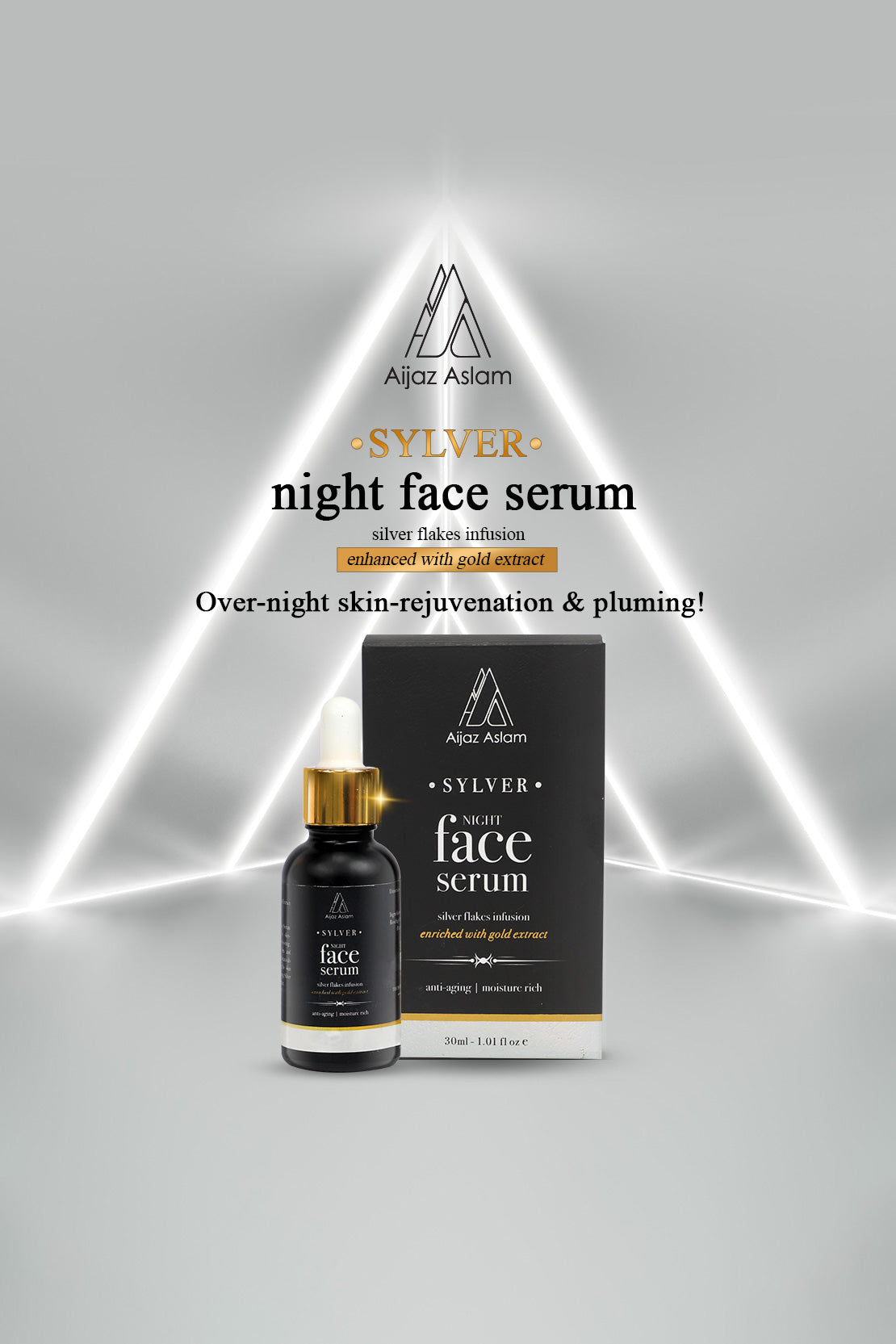AA - Sylver Night Face Serum Anti-Aging | Night Routine